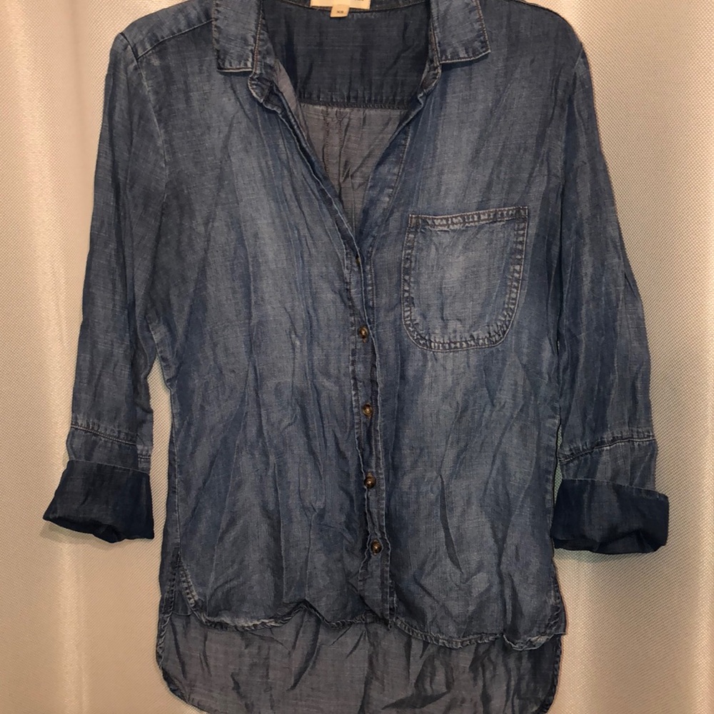 Button down jean shirt